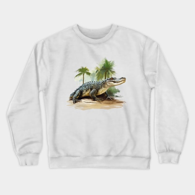 American Alligator Crewneck Sweatshirt by zooleisurelife